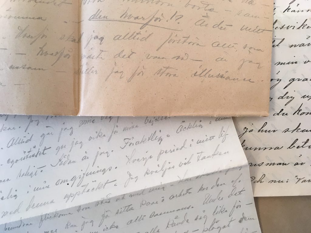 Tre handskrivna brev