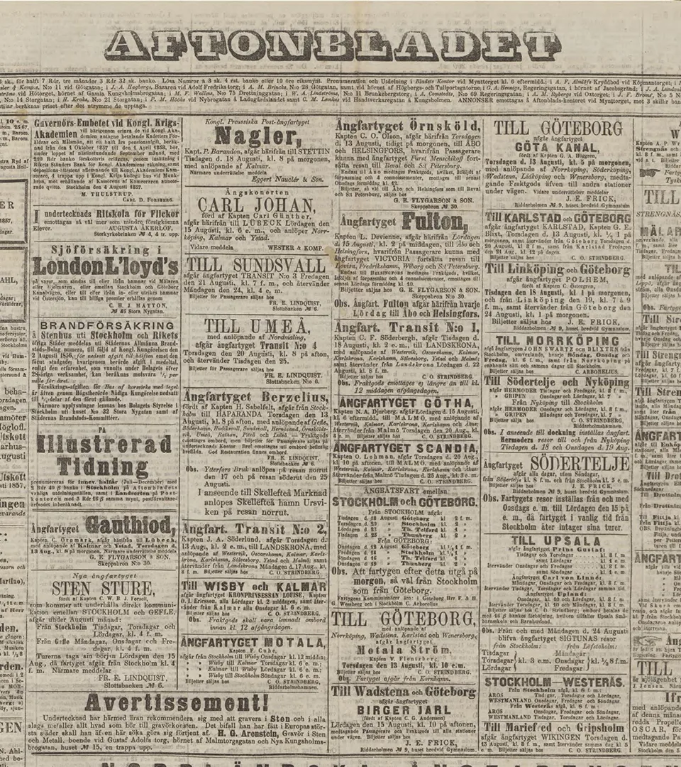 Jernvagen_Angelholm_Aftonbladet_1857
